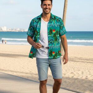 Men's Tropical Hawaiian Shirt Size Small